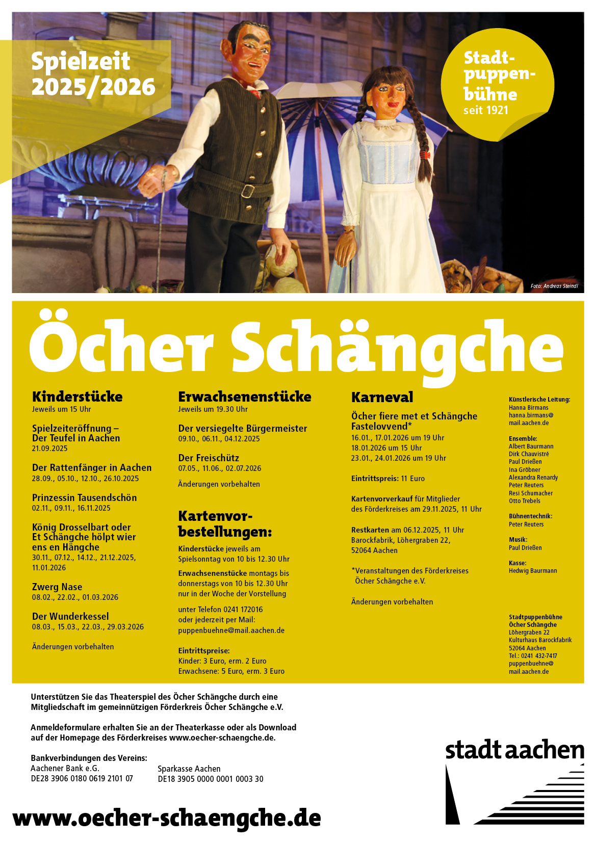 Öcher Schängchen Spielplanheft
