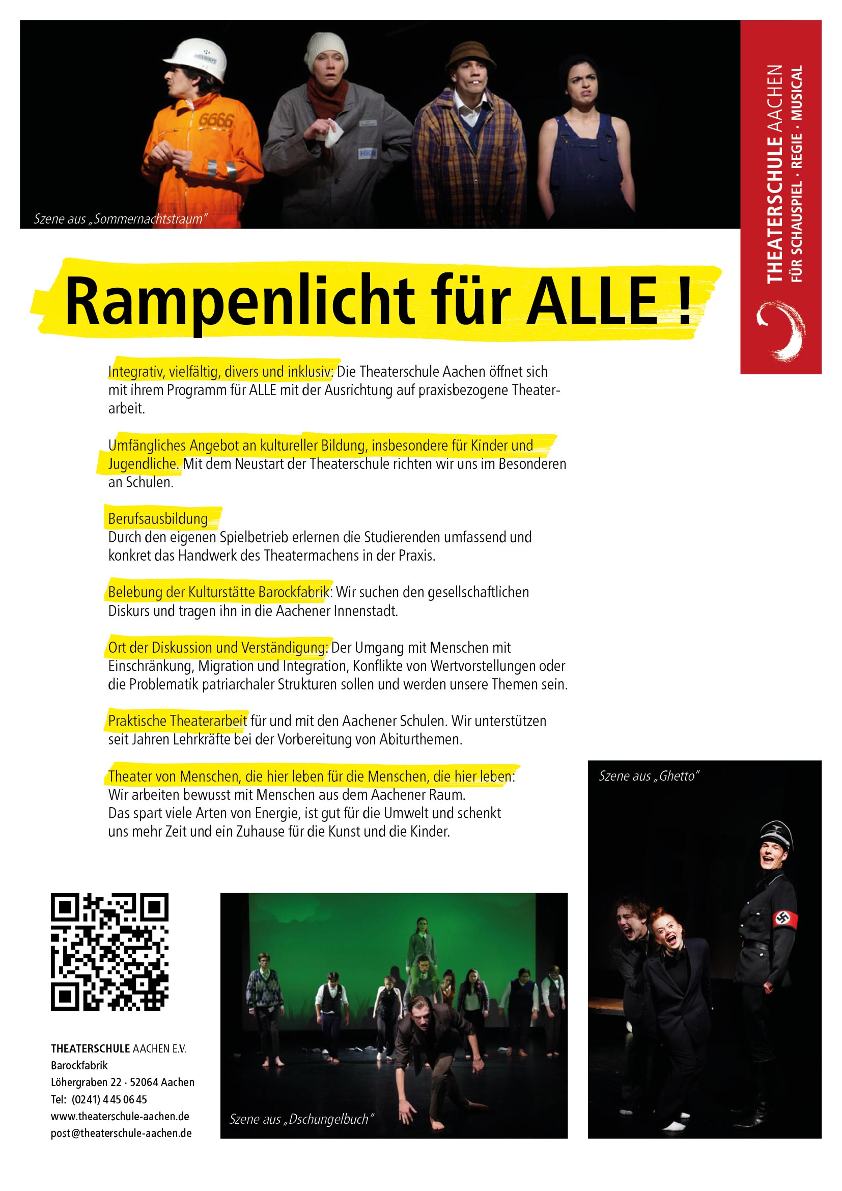 Theaterschule Aachen – Rampenlicht für Alle!